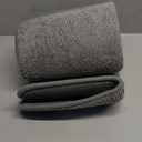 Memory Foam Bath Mat Non Slip Absorbent Super Cozy Velvet Bathroom Rug Carpet (17 inches X 24 inches, Grey)