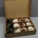 12 Pack Velvet Christmas Ball Ornaments Large Flocked Christmas Tree Hanging Ornaments Shatterproof Flocked Decorative Balls for Xmas Tree Decorations (Earth Tone, 3.15inch)