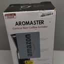 Aromaster Coffee Bean Grinder with 48 Gind Settings, Conical Burr Coffee Grinder for Home Use,Stainless Steel,40 Seconds Adjustable Timer,Anti-static,Easy to Clean with Brush,Black