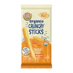 Earth's Best Crunchy Sticks, Cheese, .56 Oz (Pack of 5) BB: 23 May 2026