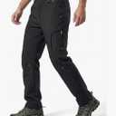 Lizorn Men's Snow Ski Pants Waterproof Insulated Winter Softshell Fleece Lined Hiking Work Snowboard Trousers for ColdWeather. size 40