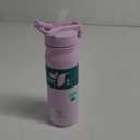 REDUCE 32 oz Hydrate Pro Stainless Steel Insulated Water Bottle - Flip Top Leak-Proof Lid, Dishwasher Safe, BPA-Free, Dual Wall Vacuum, Keeps Drinks Cold for 48 Hrs, Cup Holder Friendly - Pink Quartz