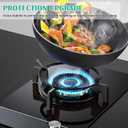 Hiorucet W10216179 Cast Iron Wok Ring, Wok Support Ring for Gas Stove GE, KitchenAid, Kenmore, Jenn-Air, Whirpool Gas Range Parts, Non Slip Wok Burner Rings Pan Stand Round Rack Holder Accessories.