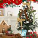 Riceshoot 30 Pcs Christmas Velvet Bow, 6 x 8 Inch Rustic Crafts Gift Bows Nice for Christmas Tree, Garland, Large Gifts, Parties, Indoor or Outdoor Decorations(Retro)