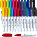 SFAIH Dry Erase Markers Fine tip 12 Colors, 24 Pack (2 Dozen) - Low Odor Whiteboard Markers for Office Teams, Study Groups, Home Schooling | 5 Sizes:12/24/48/72/144 Packs