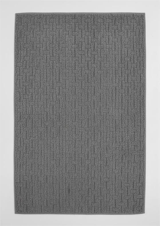 Bath Mat-Absorbent Quick Dry Bathroom Floor Mats-Washable Rubber Backing Bath Mats for Bathroom Rugs Fit Under Door-Bath Rug for in Front of Sink Bathtub Shower Room, Dark Grey 20x30