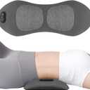 Non-Rechargeable Lower Back Massager for Pain Relief Deep Tissue,Smooth Spine Triple Fusion Back Massager with Heat & Vibration & Traction, Electric Lumbar Support Pillow for Bed, Chair, Office