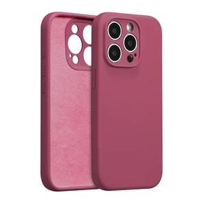 UCASONG for iPhone 13 Pro Max Case Silicone,with [Full Camera Protection][Soft Anti-Scratch Microfiber Lining],Liquid Silicone Ultra Slim Shockproof Phone Case for Men Women Girls-Wine Red