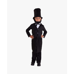 Morph Abraham Lincoln Costume, Abraham Lincoln Costumes for Kids, Boys Halloween Costume, Halloween Costumes for Kids Size L