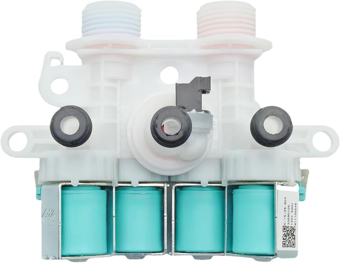 Washer Water Inlet Valve MVWB765FW0 MVWB835DW2 MVWB855DC2 MVWB835DW3 MVWB835DW1 MVWB835DW4 MVWB766FW0 MVWB765FW1 MVWB765FW2 MVWB765FW3 Fit For Maytag Bravos XL Commercial Whirlpool Washing Machine