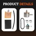 61342-00A Fuel Pump Compatible with Harley-Davidson Touring Electra Glide Classic/Ultra Classic/Touring Road Glide/CVO/Road King/Classic (2000-2001) & CVO Fat Boy Softail (2003-2007)