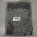 Winter Hats Scarf Set for Men Touchscreen Gloves Warm Knit Beanie Hat Scarves with Fleece Lined Cap (Gray)