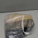 Cotton Rope Storage Basket, 15x10x9 Inches, Woven Basket for Shelves, Clothes, Toys, Towels, Books, and Laundry, Durable and Stylish, Gradient Black/Brown (1 Pack)