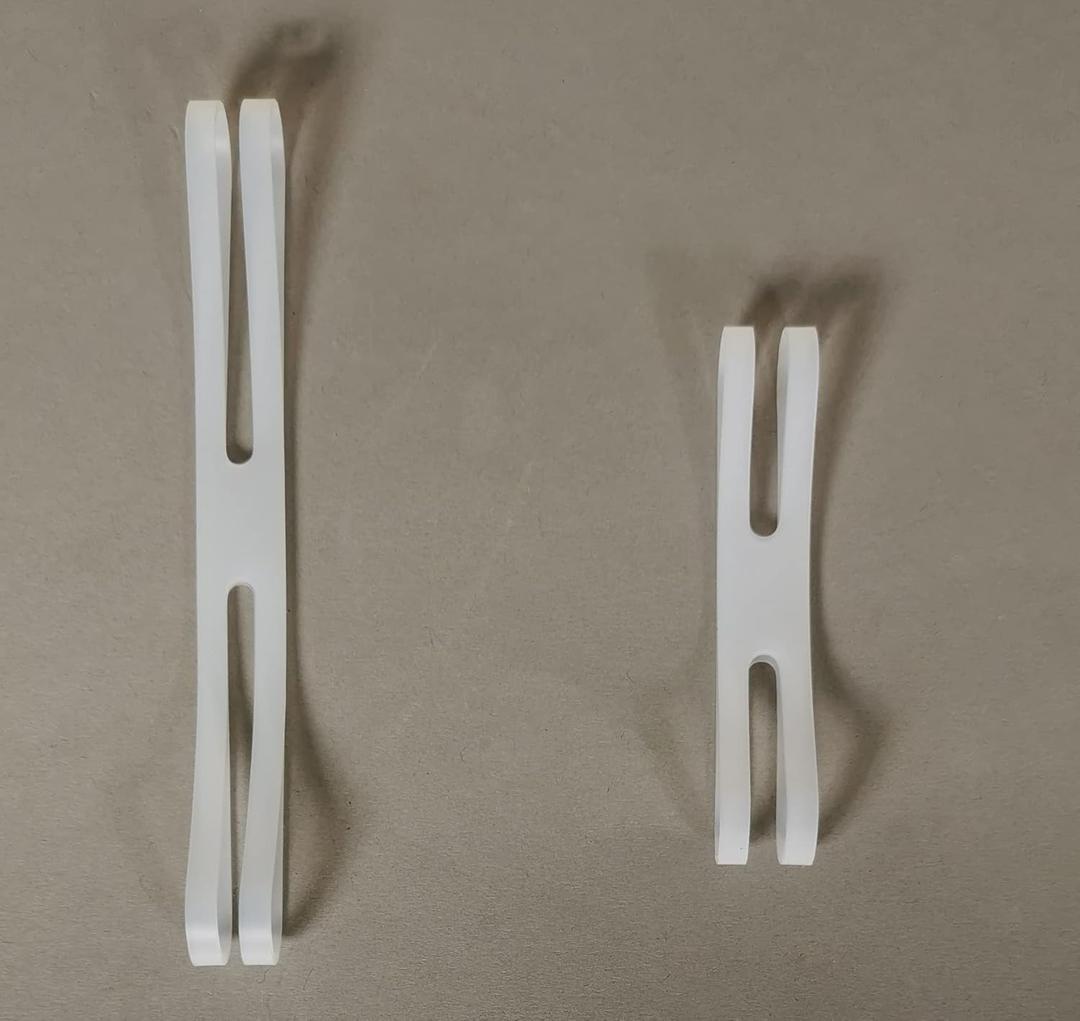 10 PC H Shaped Cross Silicone Rubber Bands for Wrapping and Bundling Items (6")