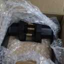 Estmoon 8 Pack Door Handles Black Interior Door Knobs, Keyless Privacy Door Levers with Lock Heavy Duty Door Handle for Bedroom Bathroom