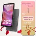 ATOOZ for Lenovo Tab One 8.7 Case 2025 (TB305FU),Soft Silicone Shockproof Kids Case for Lenovo Tab K9 Tablet 8.7 inch with PC Stand (Rose Red)