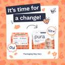 Pura Baby Diapers Size 1-80 Count, 7-14lbs, 12hr Leak Protection, Gentle Newborn Diapers, Hypoallergenic & Sensitive Baby Skin, Toxin-Free*, Blowout Blocker, Wetness Indicator