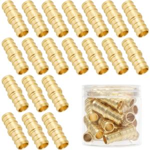 20 Pack 1/2 inch pex coupling Fittings, For 1/2'' pex b pipe,No Lead Brass,NSF,cUPC Certified.