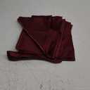 Homiest Burgundy Satin Napkins - 12 Pack, 20x20 Inches, Elegant Wedding & Party Napkins