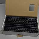 Fellowes 52326 Plastic Binding Combs - Round Back, 1/2 Inches, 90 Sheets, Black, 100 Pack