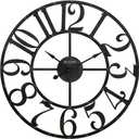 Bulova C4821 Oversize Gabriel Wall Clock, Rustic Brown