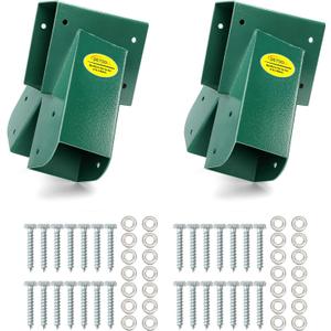 BETOOLL A-Frame 2 Brackets Swing Set Bracket with Mounting Hardware (Green)