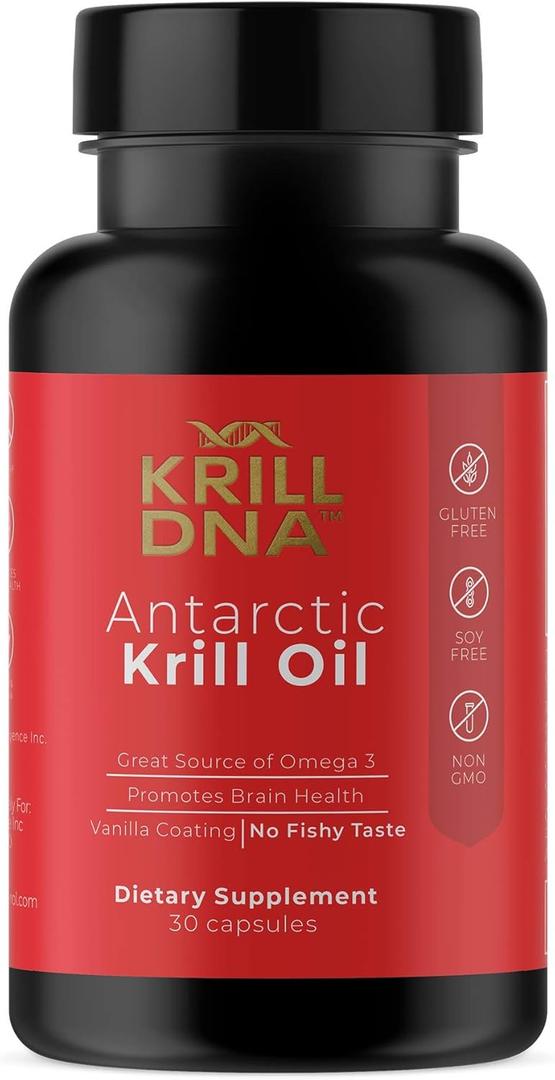 Antarctic Krill Oil 500mg Softgels - Omega 3 Krill Oil Supplement with EPA DHA & Astaxanthin for Brain Joint & Heart - 3rd Party Lab Tested No Gluten GMOs or Fishy Aftertaste (Up to 8 Month Supply),  04/2025