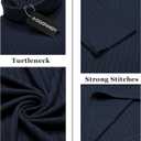 COOFANDY Men's Turtleneck Sweater Slim Fit Lightweight Basic Ribbed Sweaters (M)