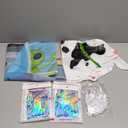 Alien Door Curtains with Tinsel Foil Fringe Curtain Cow Balloon Alien Spacecraft Party Decorations UFO Spacecraft Birthday Decorations Flying Saucer Spaceship Hanging Banner for Space Halloween Party