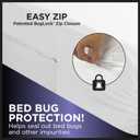 Protect-A-Bed Essential Zippered Mattress Encasement Queen, 100% Waterproof Top, Bed Bug Resistant, Dust Mite Barrier Mattress Encasement, Breathable & Quiet, Antimicrobial, Fits 6"-11" Mattresses​