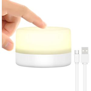 RTSU Bedside Lamp, Dimmable Touch Tap Light Novelty Light, Kids Children Adult LED Nightlight, Table Desk Atmosphere Decorative Mood Light Lamp, Bedroom Living Room Baby Nursery Night Light