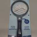 Extra Large 5X Magnification Round Magnifier with Comfort Grip Handle