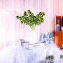 6PC Set Green Christmas Tree Decoration Sequins Ball Curly Pick, Christmas Tree Decorations Christmas Tree Topper Star Home Office Perfect Party Decorations Gifts (14.5"H)