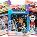 Melissa & Doug PAW Patrol Scratch Art 3-Pack  Chase, Skye, Marshall Color Reveal Travel Activity Pads