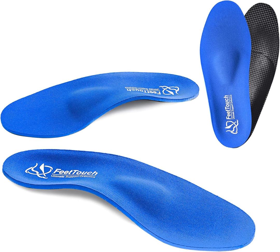 Strong High Arch Support Metatarsal Pad Orthotics for Morton's Neuroma,Ball of Foot Pain, Metatarsalgia Plantar Fasciitis Inserts with Poron Heel Cushion, Men7-7.5/Women9-9.5