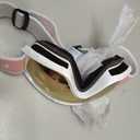 Kids Ski Goggles for Boys Girls Aged 3-14, 100% UV Protection OTG Ski Goggles (A06-white/Revopink(vlt 46%))