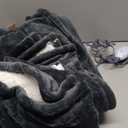 Westinghouse Heated Throw Blanket, Soft Flannel to Sherpa Electric Throw with 6 Heating Levels, 2-10 Hours Time Settings, Fast Heating, Machine Washable 50x60 Inch, Charcoal