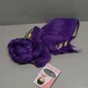 Kids Purple Braid Wigs Light Purple 2 pieces Wig for Girls Children Short Lavender Purple Wig with a detachable Braid Daily Party Halloween Costume Wigs