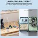 Retractable iPhone Charger Fast Charging,4 in 1 Retractable Wall Charger 45W Travel Essentials Multiport Plug Foldable Block Lightning &USB C Cables for iPhone 17Pro Max/16/15/14/13/12/11,iPad,AirPods