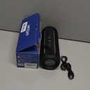 Ortizan Portable Bluetooth Speaker (3nd Gen), Bold 40W Sound with DSP Bass Boost, IPX7 Waterproof, 30Hrs of Playtime, TWS, BT 5.3, Colorful Lights, EQ, USB, Wireless for Home, Outdoor, Party - Black