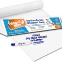 Clingers Dry Erase Cling-rite Roll Basic - Removable, Recyclable Whiteboard, 50' ft Roll, 20x30 Inch Sheets for School, Home, Office Decor, and Art Projects & Dry Erase Marker - American Made