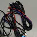 Travel 4 in 2 Charging Cable, USBA/C Multi Charging Cable for Multiple Devices with Two Type-C/Lightning/Micro USB, iPhone Charger Cord for iPhone17-12, Androids iPad, Car Accessories (2Packs, 5FT)