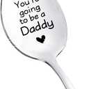 Baby Pregnancy Announcement Gifts for Dad You're Going to Be a Daddy Spoon for New Dad Gift Coffee Tea Spoons for Father Daddy to Be Gifts Funny Engraved Stainelss Steel Spoon