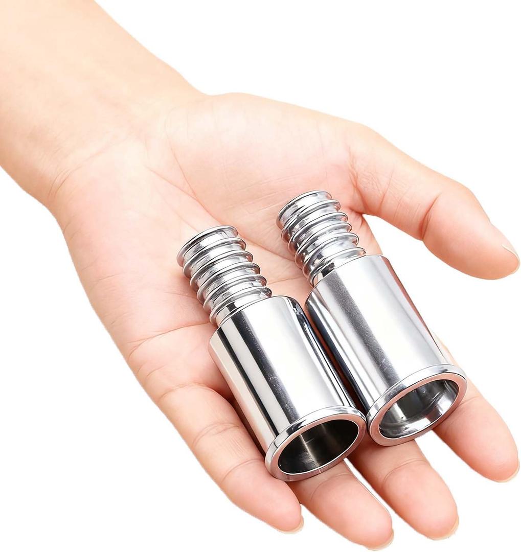 Metal Threaded Tip Repair Kit,Broom Handle Threaded End,Palo para Trapeador,Broom Stick Pole Extension Pole Adapter 2 Sets