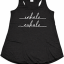 Womens Yoga Meditation Inhale Exhale Spiritual Buddhism Yogi Gift Tank Top Small