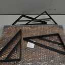 2 Pc Deep Floating Shelves ; Wall Mounted Hanging Shelves for Living Room, Kitchen, Office, Bathroom and Bedroom Decor; Storage and Display Shelf Set (Brown, 16W12D)