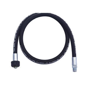 Tool Daily Pressure Washer Whip Hose with Swivel, Hose Reel Connector for Pressure Washing, 4 FT (3/8 NPT Solid + M22 Female)
