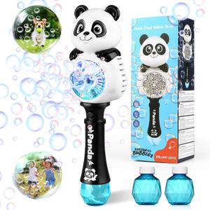Aooess Bubble Machine for Kids Ages 4-8 Years Old: Light Up Bubble Wand for Parties Outside Toys for Toddlers 3-5 Automatic Bubble Machine Rechargeable Gifts for 3 + Year Old Girl Boy, 11.8 inches x 4.1 inches x 3.2 inches