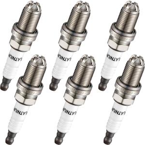 BDFHYK Iridium Spark Plugs 3199 Compatible with BMW 325Ci 325i 325xi 330Ci 330i 330xi 323Ci 323i 328Ci 328i 525i 530i 528i 320i X3 Z3 X5 Z4 12120037607 12129071003 12120141871 BKR6EQUP, Set of 6