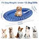 Dog Floats for Pool, ZOOS Dog Pool Float Inflatable Pool Floats for Small Medium Dogs 30Lb 43.3"x28.3" Pet Soft Dog Float Raft Swimming Pool Float for Summer, Air Pump and 6ft Woven Ribbon Included